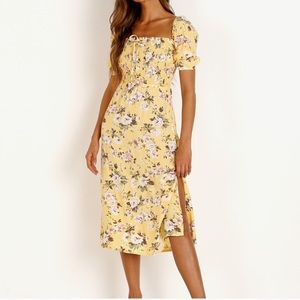 Faithfull The Brand Majorelle Floral Midi Dress XS